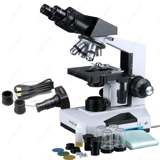 Microscope Compound 40X - AmScope Biological Binocular Compound Microscope 40X